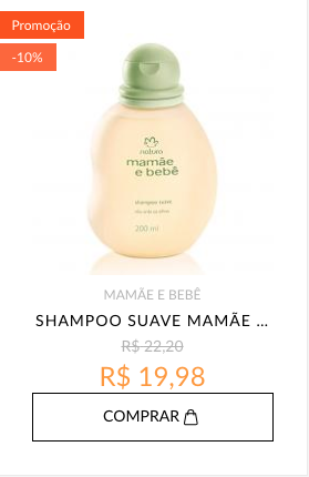 SHAMPOO MAMÃE BEBE 10% OFF